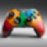Customizable elements of the XBox Series S controller showcasing various color options