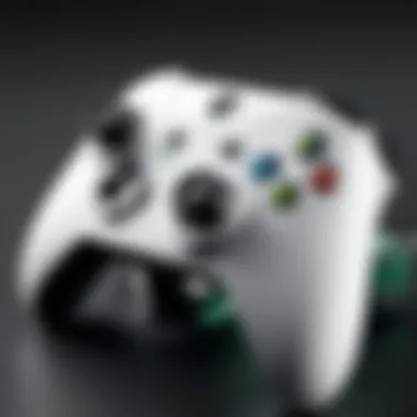 Immersive Gaming Experience with Custom Controller A gaming setup featuring the XBox Series S custom controller in action