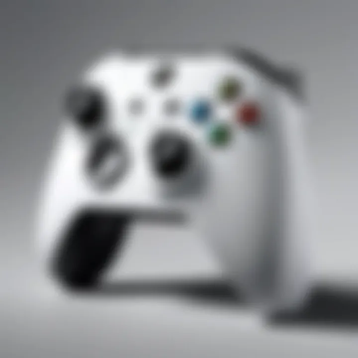 Technical specifications of the XBox Series S controller displayed visually