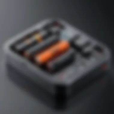 Battery Technology in the XR Charging Case An infographic illustrating the battery technology used in the XR charging case