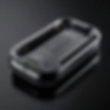 Sleek Design of the XR Charging Case A close-up of the XR charging case showcasing its sleek design and features